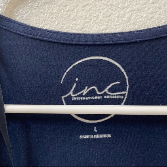 Inc blouse blue large - Picture 2 of 3